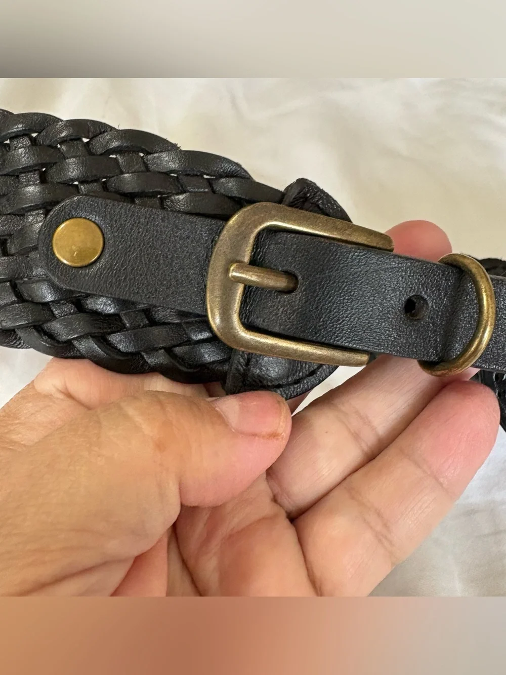 Ann Taylor LOFT Braided Leather Belt